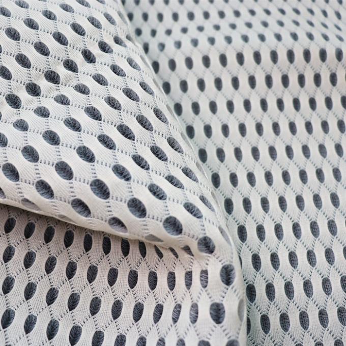3mm 3d Spacer Fabric 50in To 60in Black Colored Yarn Breathable Mesh Material 1