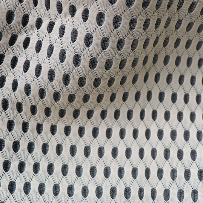 3mm 3d Spacer Fabric 50in To 60in Black Colored Yarn Breathable Mesh Material 2