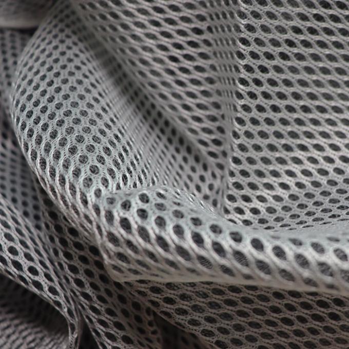 Black Yarn 3D Mesh Fabric 100% Polyester Breathable Mesh Material For Sofa 1