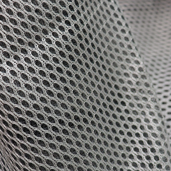 Black Yarn 3D Mesh Fabric 100% Polyester Breathable Mesh Material For Sofa 2