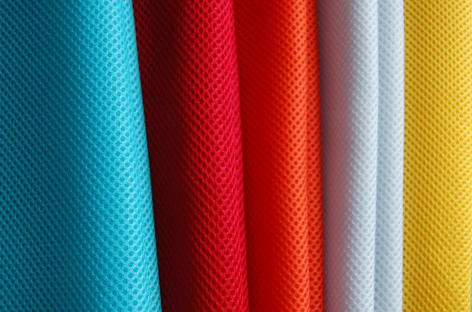 3mm 100 Polyester Mesh Fabric Knitted Breathable Mesh Fabric For Shoes 1