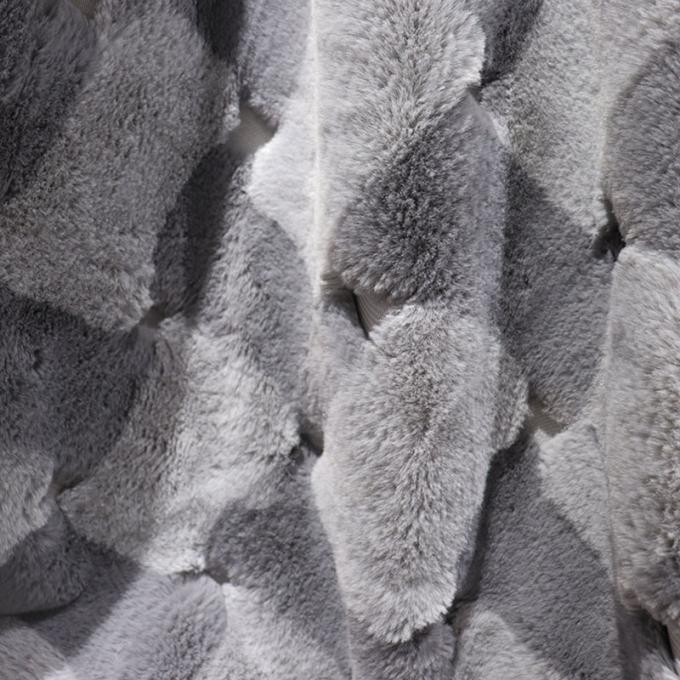Polyester Lightweight Coral Fleece Blanket Faux Fur Blanket For Winter 320gsm 3
