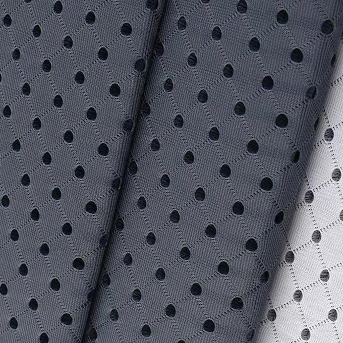 3mm 3d Spacer Fabric 50in To 60in Black Colored Yarn Breathable Mesh Material 1