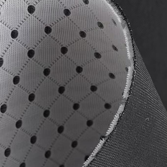3mm 3d Spacer Fabric 50in To 60in Black Colored Yarn Breathable Mesh Material 2