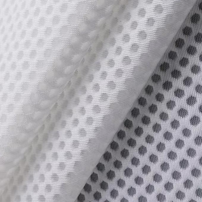 Knitted Breathable 3D Mesh Fabric Polyester Air Mesh Fabric High Flexibility For Shoes 0