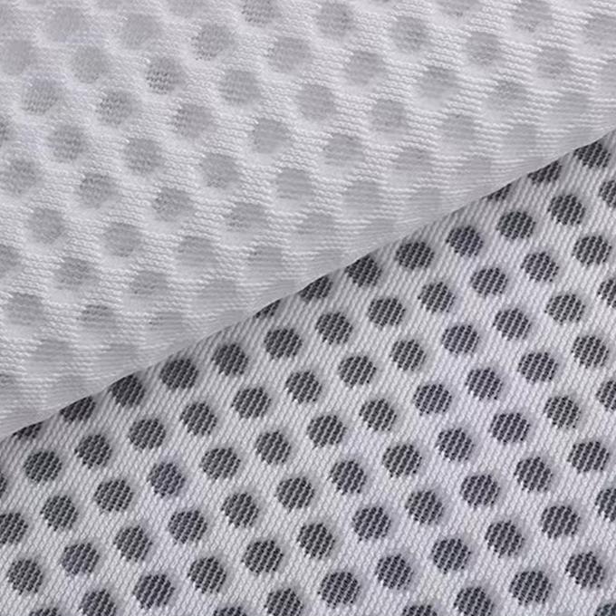 Knitted Breathable 3D Mesh Fabric Polyester Air Mesh Fabric High Flexibility For Shoes 2