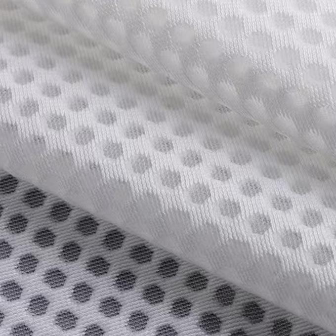 Knitted Breathable 3D Mesh Fabric Polyester Air Mesh Fabric High Flexibility For Shoes 3