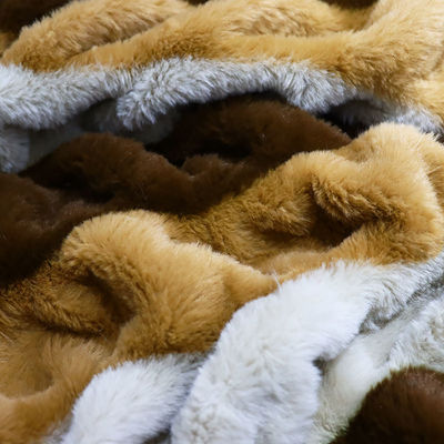 Good price Fireproof Faux Fur Throw Blanket 100 Polyester Blanket Flame Retardant online