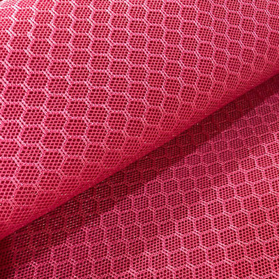 Good price 3mm Knitted Airmesh 250GSM Polyester Sports Mesh Fabric Tearproof For Luggage online