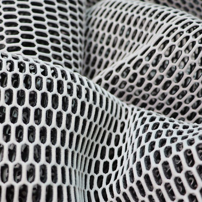 Good price 2 Color Knitted Air Mesh Material 100% Polyester Breathable Mesh Material online