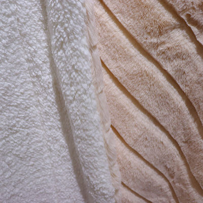 Good price Double Sided Polyester Fake Fur Blanket Decorative Fur Throws For Couch online