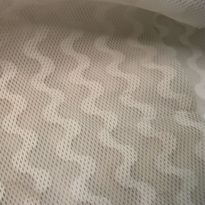 Jacquard Tearproof 3D Mesh Material Recycled Polyester Mesh 3mm 1