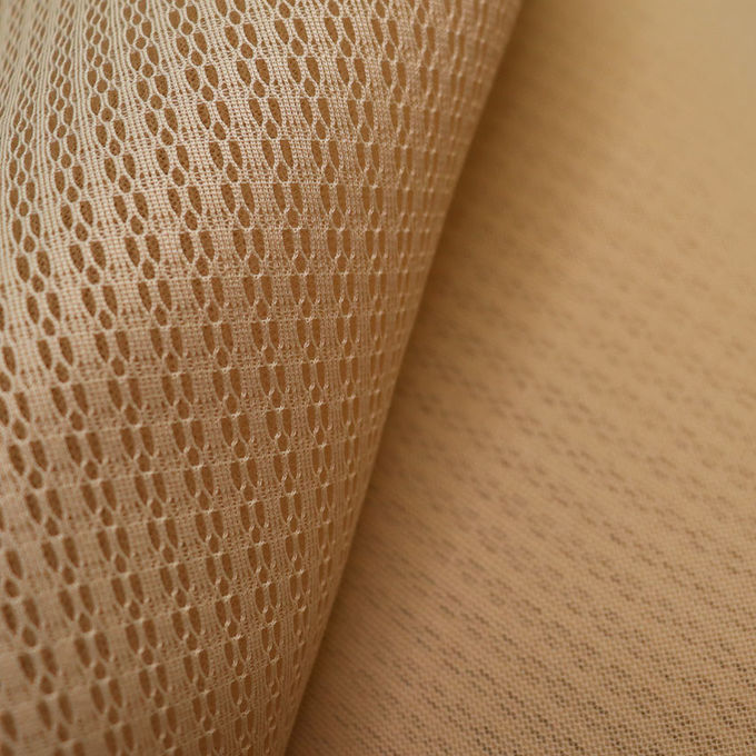 Knitted Grey Polyester Mesh Space Mesh Fabric 3mm For Seat Back 2