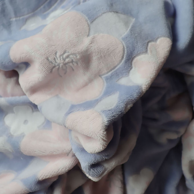 Polyester Coral Fleece Blanket Double Sided Faux Fur Bed Throw Ghost Blanket 6