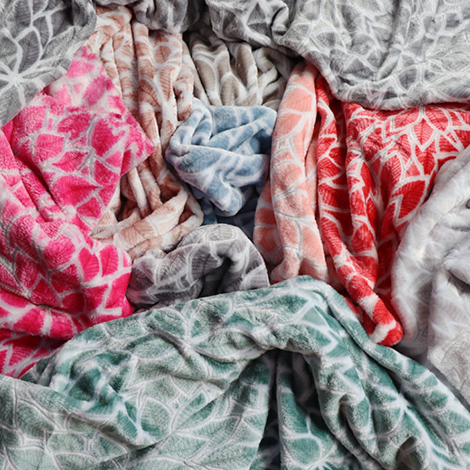 320gsm Double Sided Coral Throw Blanket Faux Throw Blanket For Winter Fade Resistant 5