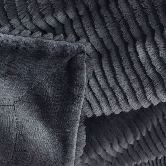 Double Sided Polyester Fake Fur Blanket Decorative Fur Throws For Couch 6
