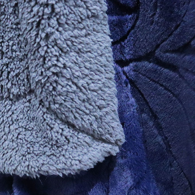 Double Sided Coral Fleece Blanket Polyester Faux Fur Minky Throw Blankets 320gsm 2