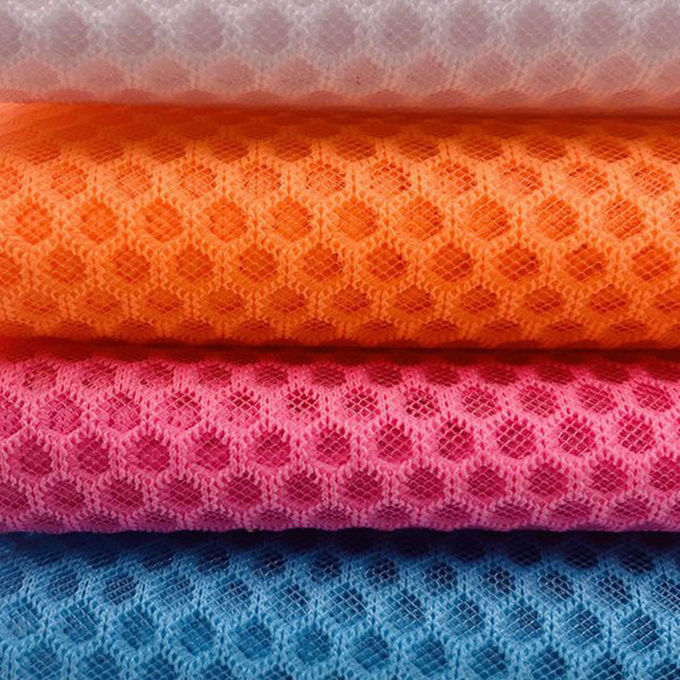 100% Polyester Recycled Polyester Mesh Knitted Airmesh 3D Mesh Material 4