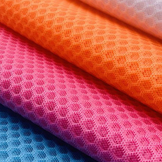 100% Polyester Recycled Polyester Mesh Knitted Airmesh 3D Mesh Material 5