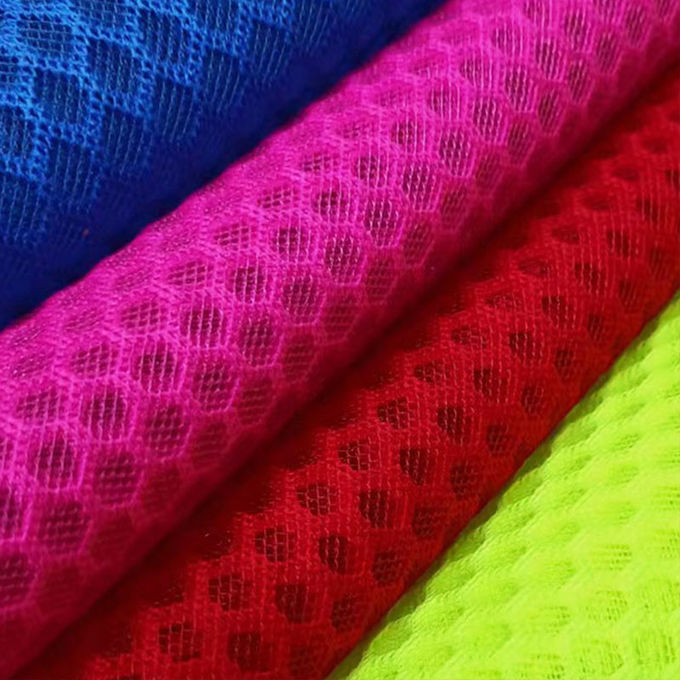 100% Polyester Recycled Polyester Mesh Knitted Airmesh 3D Mesh Material 6