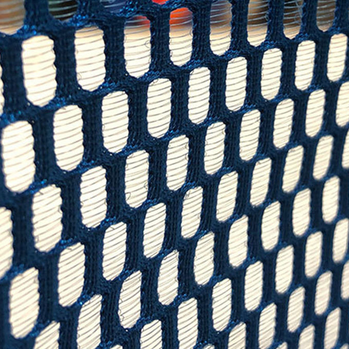 Airmesh Knitted Abrasion Resistant Spacer Mesh Fabric 100% Polyester Double Sided 3