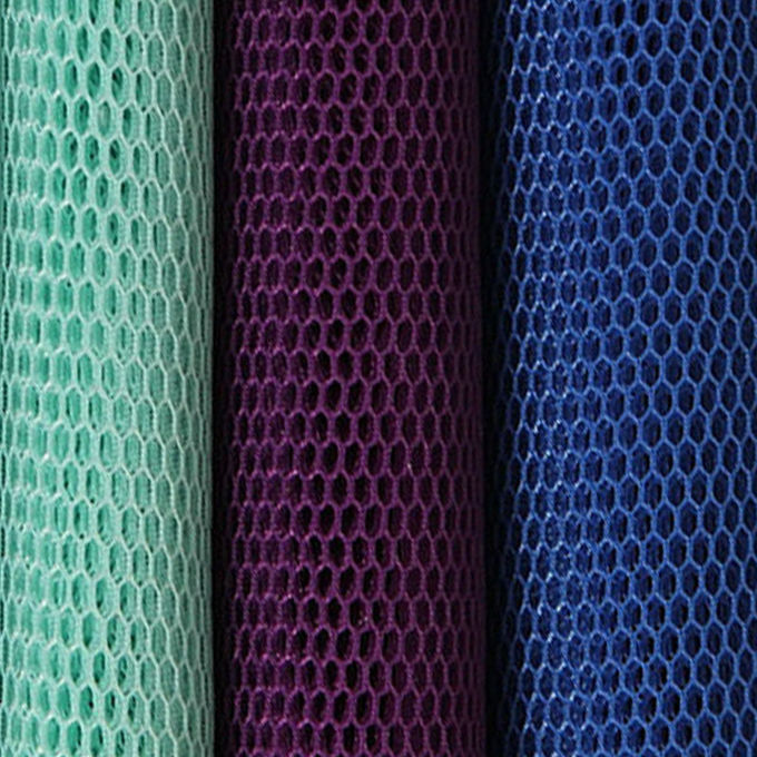 Memory 4mm 3D Mesh Material Polyester Mesh Fabric Highly Breathable 7