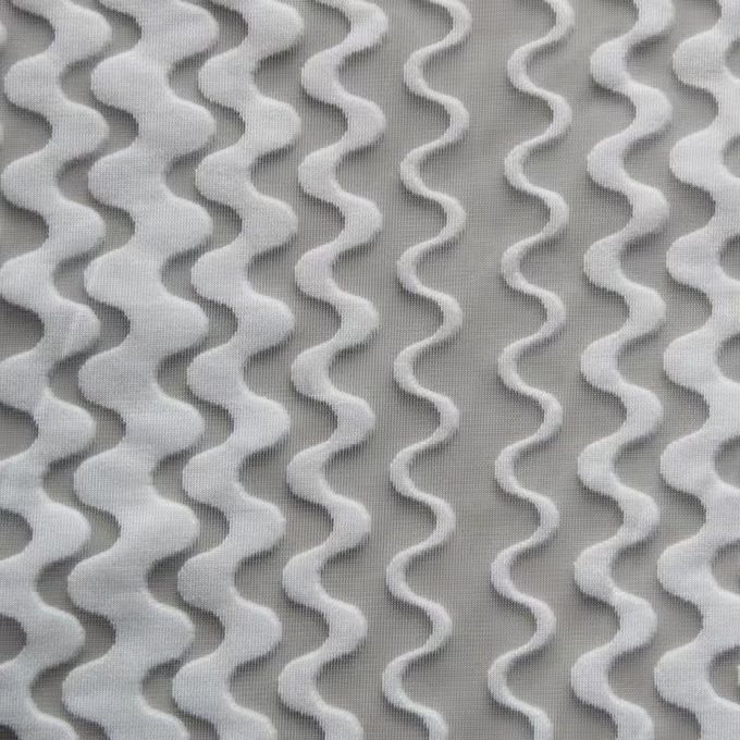 Jacquard Tearproof 3D Mesh Material Recycled Polyester Mesh 3mm 4