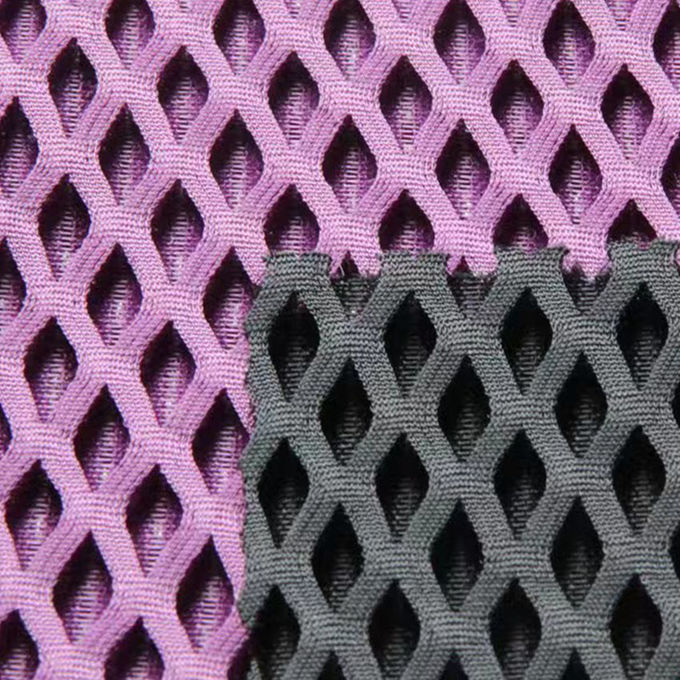 Breathable 100% Polyester Sports Mesh Fabric 3D Mesh Fabric 10MM - 20MM 1
