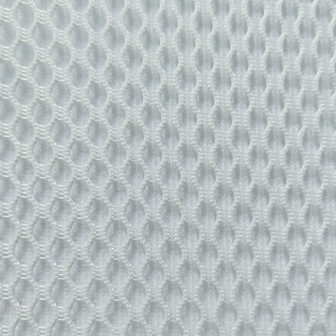 Knitted Breathable Spacer Mesh Fabric 100% Polyester Air Mesh Fabric 3mm 2