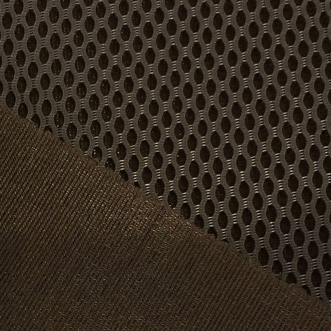 Knitted Breathable Spacer Mesh Fabric 100% Polyester Air Mesh Fabric 3mm 1