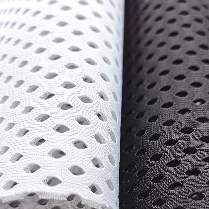 3mm Knitted Air Filter Mesh Fabric 100% Polyester 3d Spacer Mesh Fabric For Bag 0