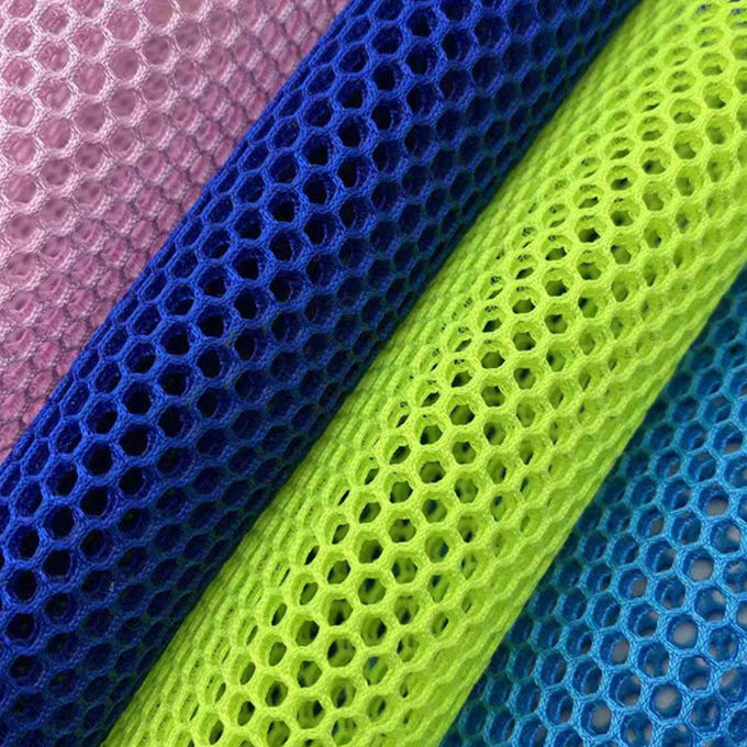 220gsm Water Resistant Air Mesh Fabric Knitted 100 Polyester Mesh For Beding 6