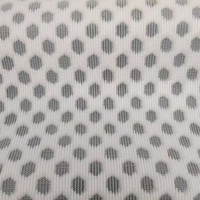 Breathable Airmesh White Polyester Mesh Fabric Recycled Polyester Mesh 430gsm 3