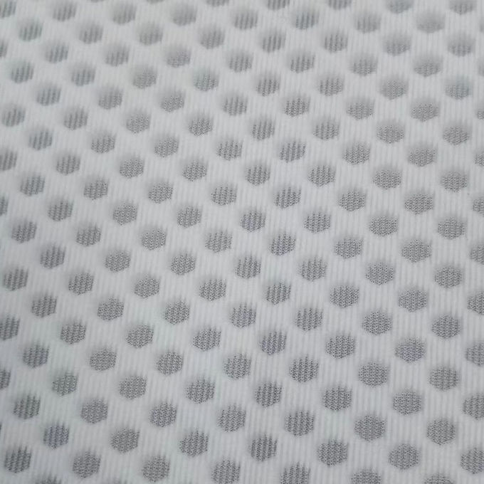 Breathable Airmesh White Polyester Mesh Fabric Recycled Polyester Mesh 430gsm 2